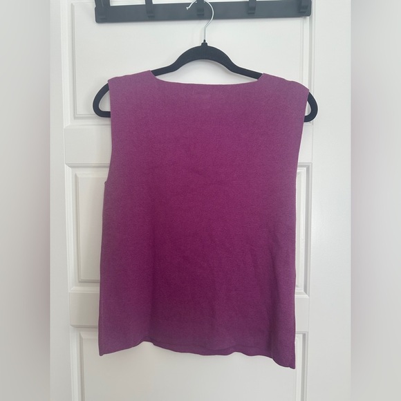 Coldwater Creek Purple Fitted Tank Top - Picture 2 of 4